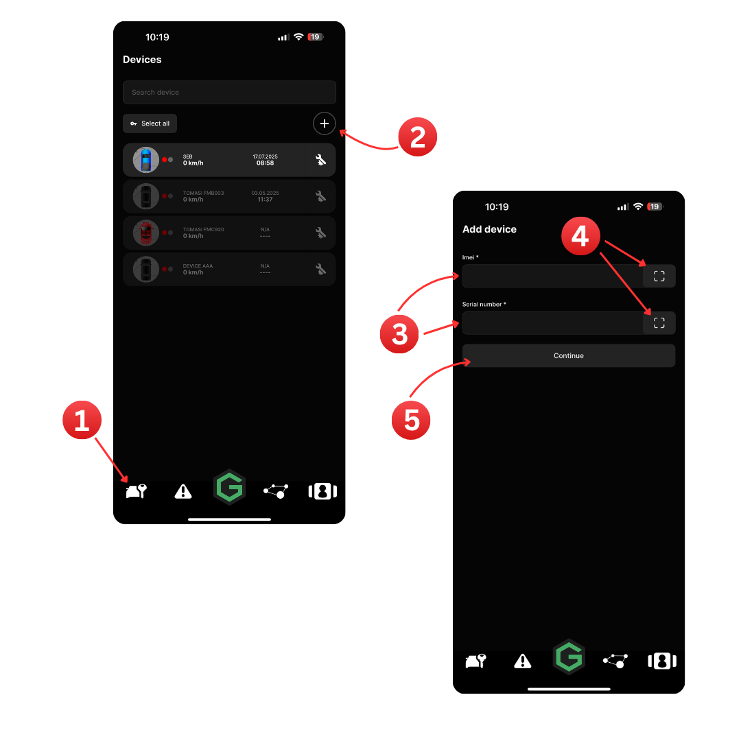 Add New Vehicle Step 1