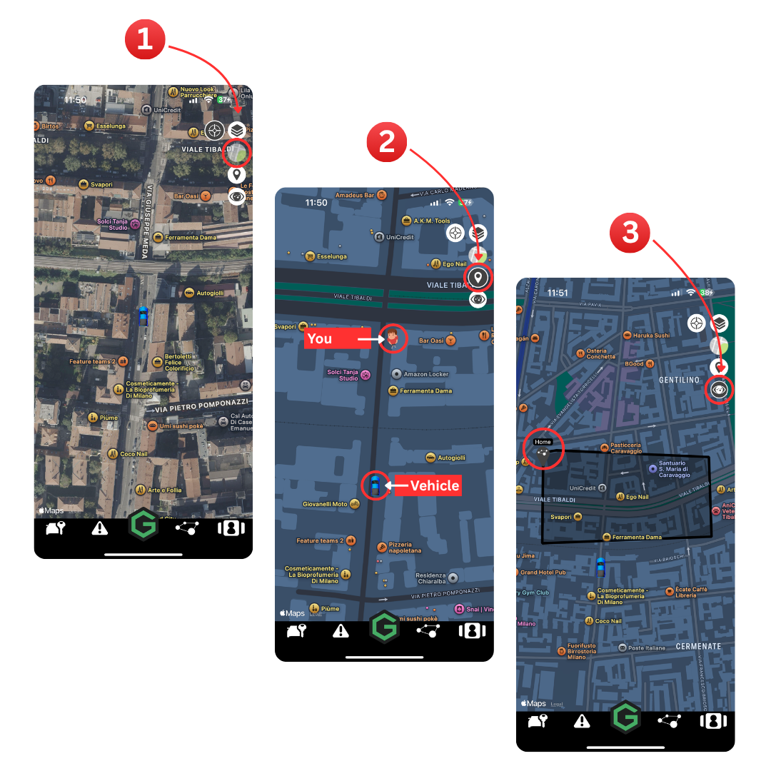 Map Controls Screen