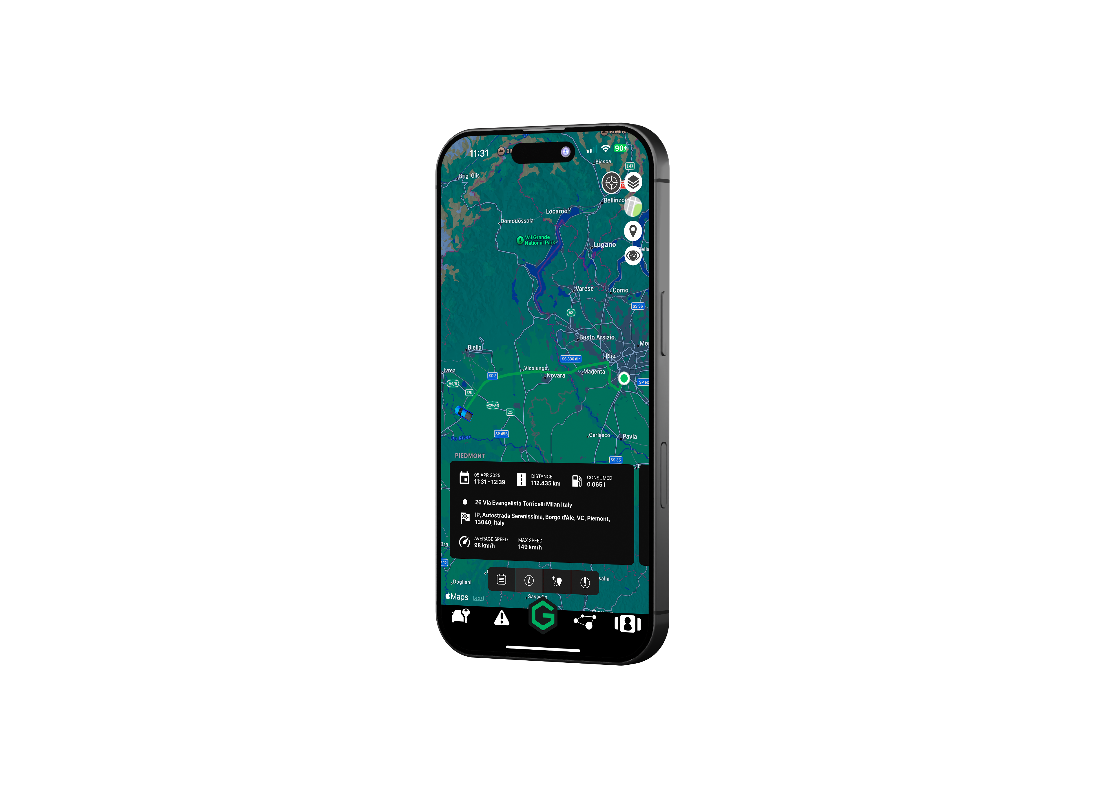 Real-time tracking feature