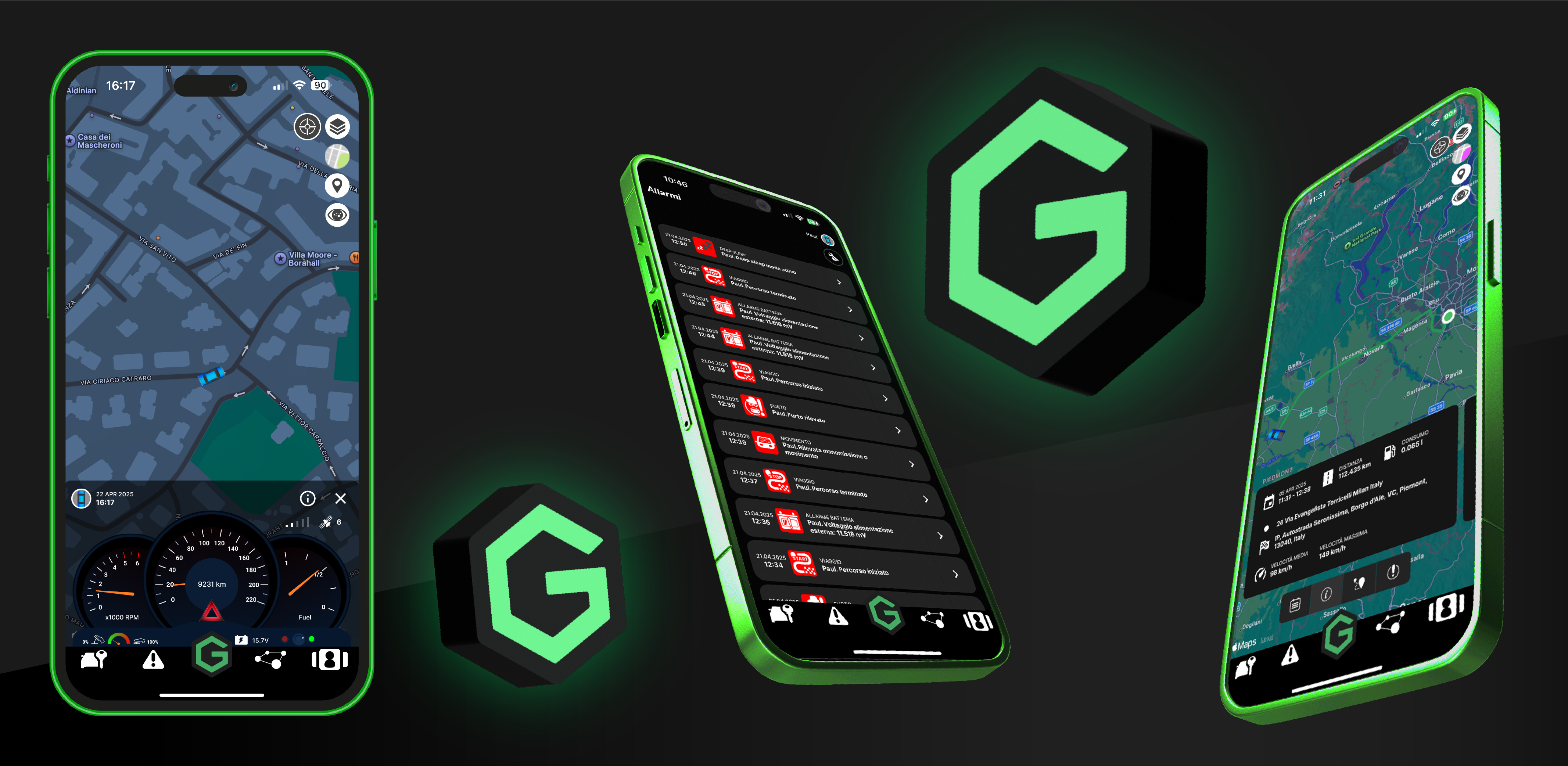 Greenbox Pro App interface